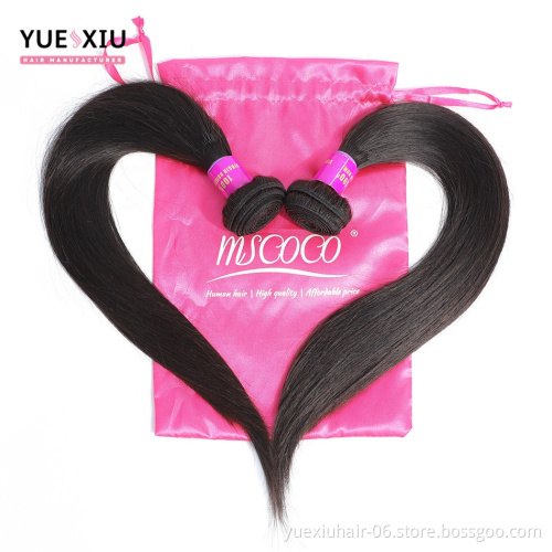 Full Cuticle Peruvian Natural Straight Hair Bundle Deals With Silk Based Middle Part Lace Closure Free Shipping